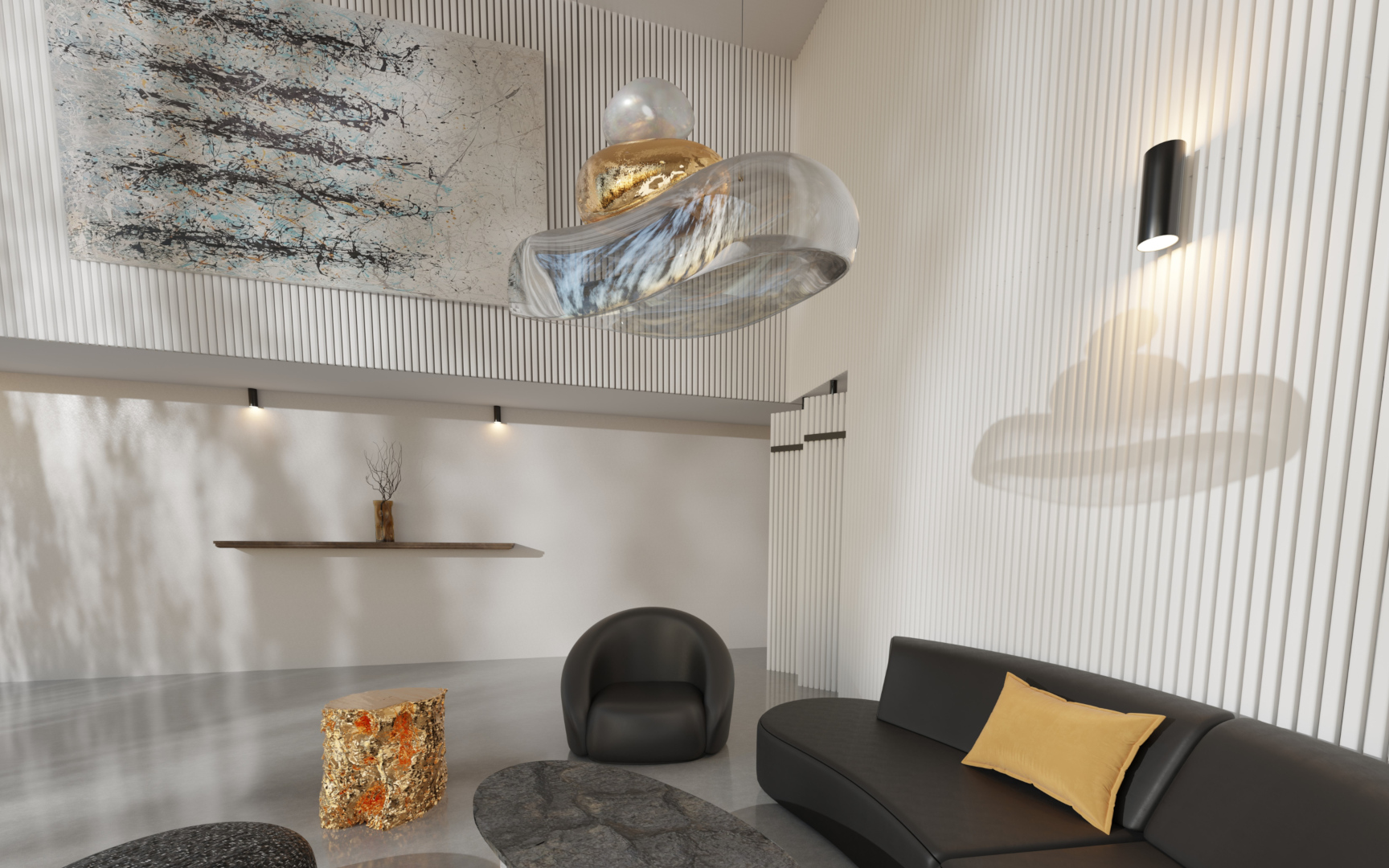 GAEA Pebble Chandelier