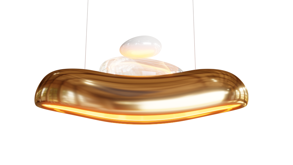 GAEA Pebble Chandelier Interior